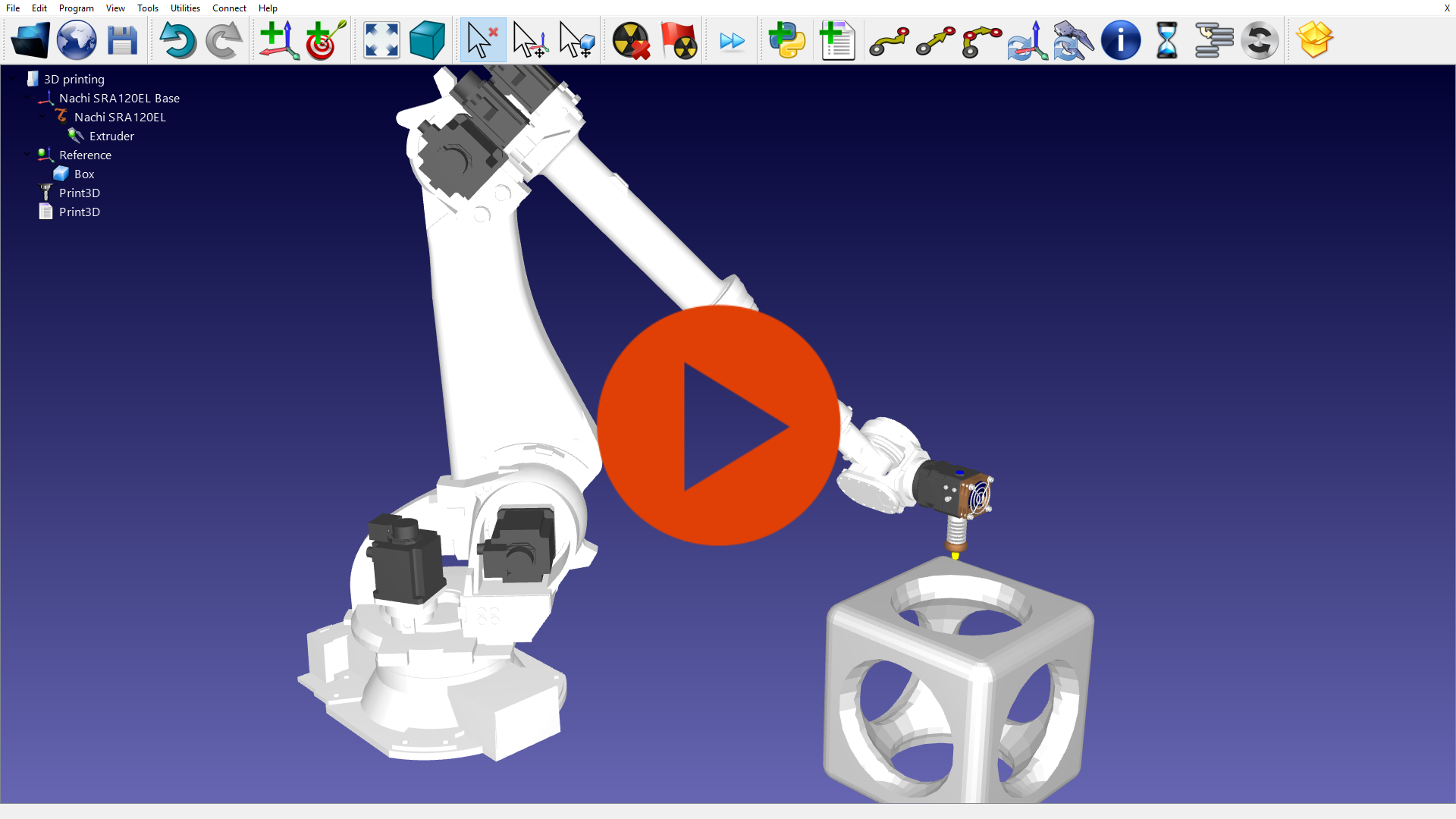 3D printing with a robot