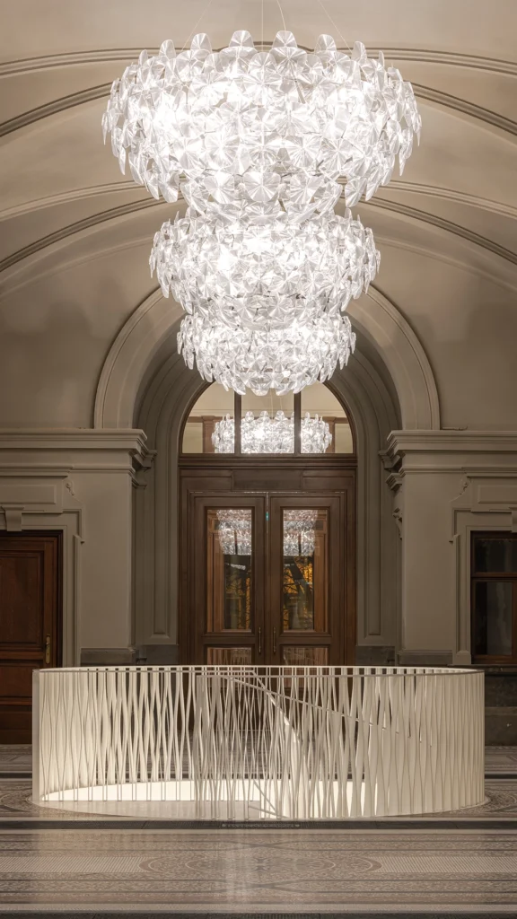 Hope, suspension lamp, in the Royal Museum of Fine Arts, KMSKA